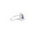 Royal Blue Sapphire Diamond Wedding Ring for Women Size 7 For Sale In New York - Image 6 of 12