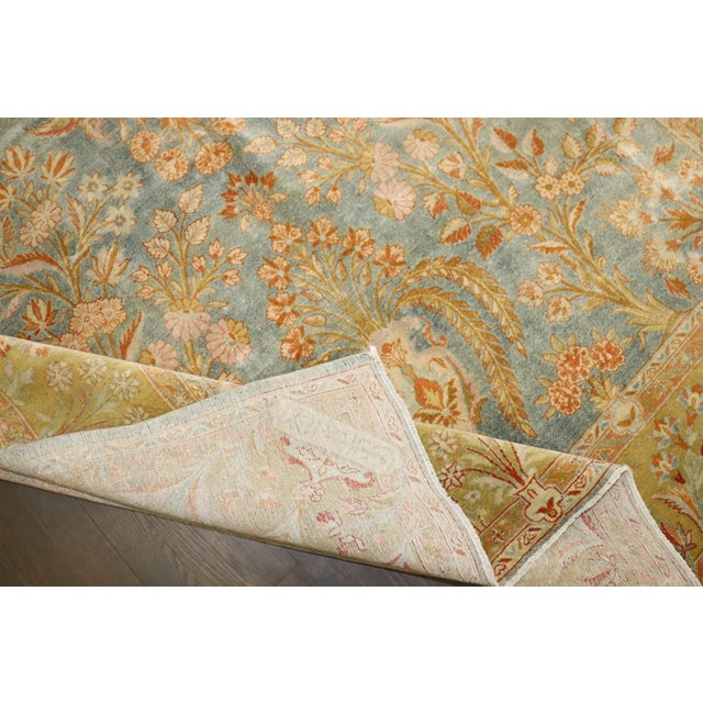 Manchester Wool Signed Persian Kashan Carpet rug no. j4289 For Sale In New York - Image 6 of 11