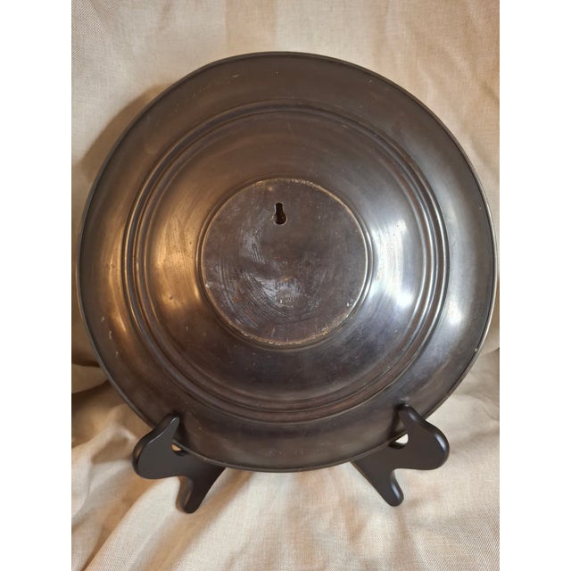 1950s Share Vintage Tzel Tzion Israeli Brass Wall Plate Maccabiah Runner Torch Star of David For Sale - Image 5 of 11