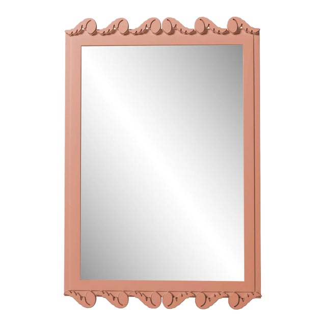 Fleur Home Garden District Laurel Rectangle Mirror in Red Earth, 30x40 For Sale