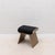 Modern Velvet Upholstered Stool With Bronze Patina Brass Legs by Kifu Paris For Sale - Image 3 of 7