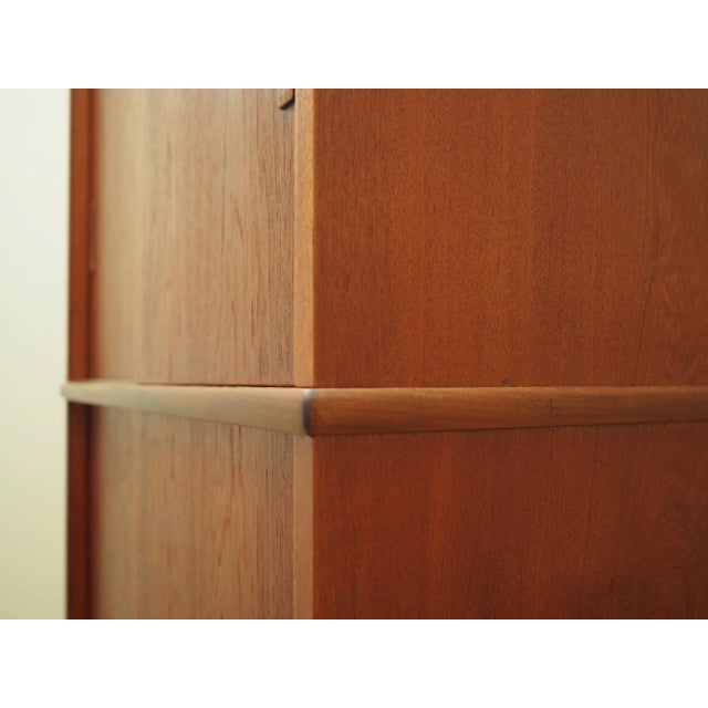 Brown Danish Teak Wardrobe, Denmark, 1970s For Sale - Image 8 of 18