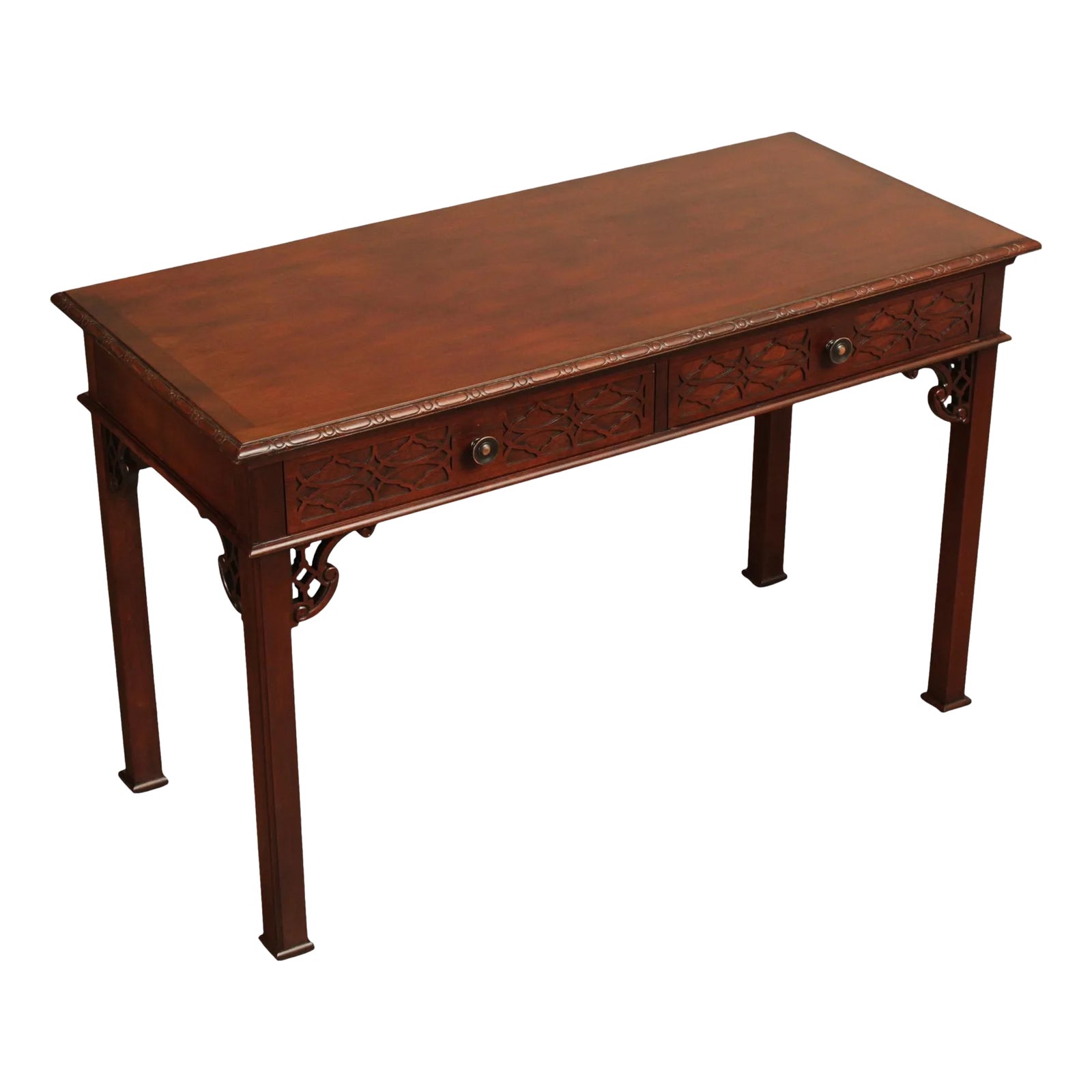 Baker Historic Charleston Reproductions Mahogany Writing Desk | Chairish