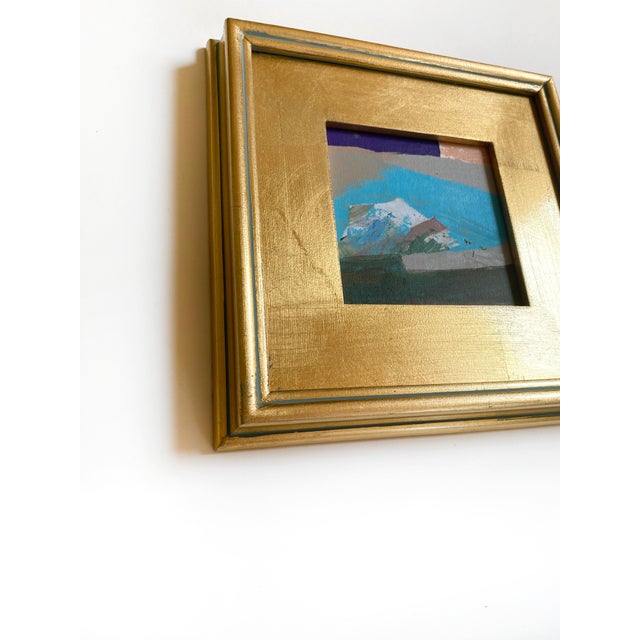2020s "Mountain and Valley" Pair of Framed Mini Paintings by Jessalin Beutler For Sale - Image 5 of 7