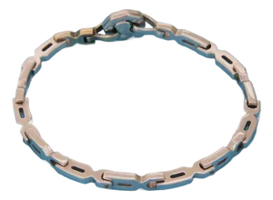 Baraka 18k White & Rose Gold Fancy Link Chain Bracelet