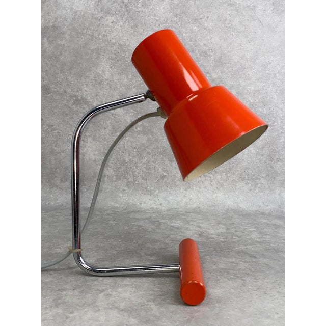 Josef Hurka Model 85133 Red Desk Lamp by Josef Hurka, 1970s For Sale - Image 4 of 7