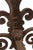 Late 19th Century Antique Cast Iron Scroll & Fleur-De-Lis Fireplace Andirons — Pair, c.1900 For Sale - Image 5 of 6