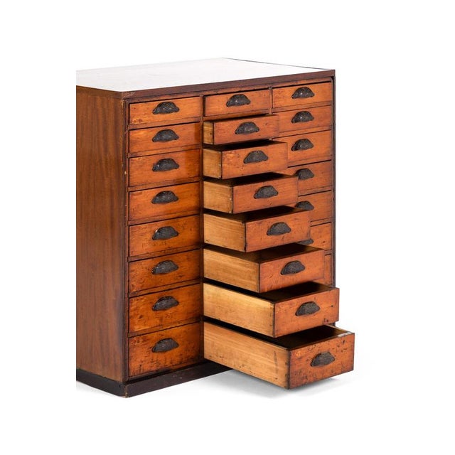 Vintage English Haberdashery Drawers For Sale - Image 4 of 13