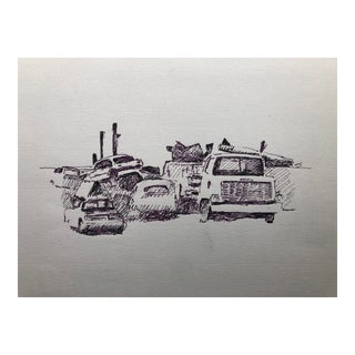 1970s Long Island Junkyard by Hayward Cirker For Sale