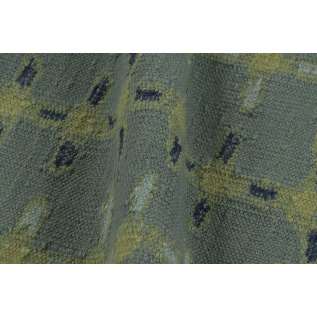 Textile Rug & Kilim’s Scandinavian-Inspired Runner Rug, Blue With Minimalist Patterns For Sale - Image 7 of 8