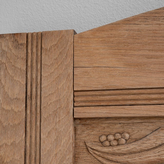 1900s Belgian Oak Mirror With Carved Details For Sale - Image 17 of 18