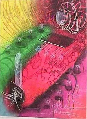 Roberto Matta Attire le gai Venin from Une Saison en Enfer Original Print, 1977