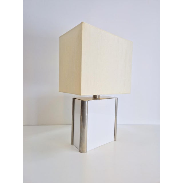 Art Deco Table Lamp in Metal and Acrylic by Milo Baughman, 1960s For Sale - Image 17 of 17