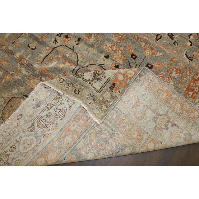 Spiral Motif Antique Persian Malayer Rug no. j5270 For Sale - Image 9 of 14