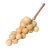 Wood 40s Alabaster Grape Cluster From Italy With Real Vine Stem For Sale - Image 7 of 10