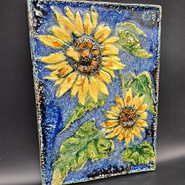 Vintage Ceramic Wall Tile from Meschede, 1967 For Sale - Image 4 of 5