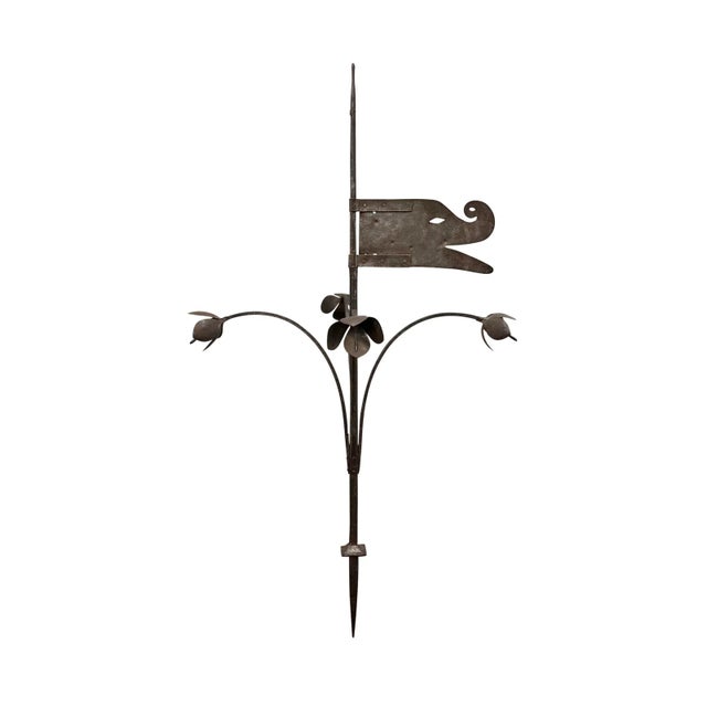 18th Century French Wrought-Iron Dragon Weathervane For Sale - Image 11 of 11