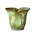 Circa 1949 Frankoma Pottery "Modelled Wheat" Vase Style 74 in Prairie Green For Sale