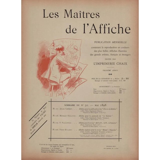 Etienne Moreau-Nélaton, La Nativité from Les Maîtres de L'Affiche, 1898, Original Lithograph For Sale - Image 11 of 13