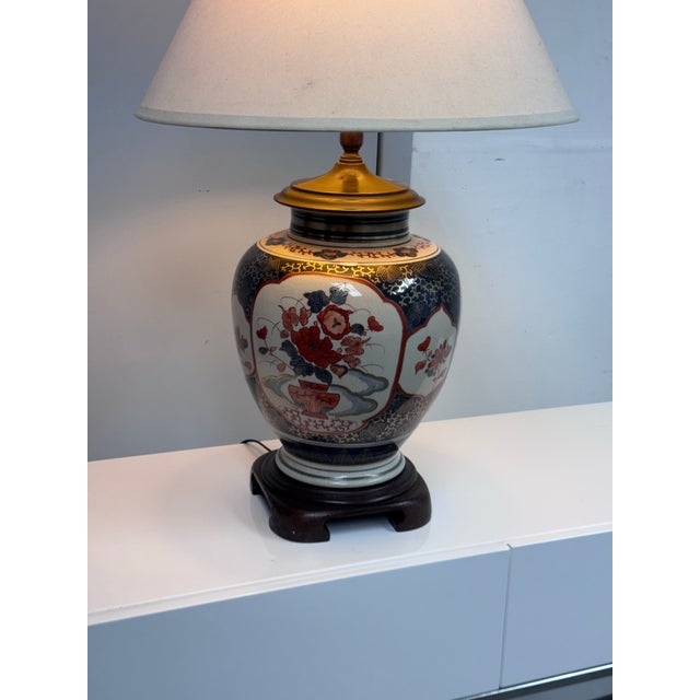 Circa 1980's Japanese Imari Table Lamp For Sale - Image 10 of 12
