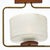 Brass Period Mid-Century Modern, Danish Petite Chandelier For Sale - Image 8 of 9