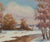Antique Winter Impressionism Painting Ukrainian Landscape Oil Art 49.5-59,5 For Sale - Image 4 of 6