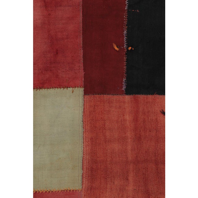 Rug & Kilim Vintage Turkish Patchwork Rug With Multicolor Geometric Design - Rug & Kilim For Sale - Image 4 of 10