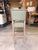 Bernhardt Bernhardt Bar Stool With Light Wood Legs and Pale Green Fabric For Sale - Image 4 of 5