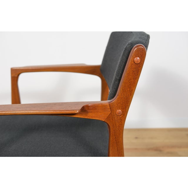 Mid-Century Teak & Leather Armchair by Erik Buck for Ørum Møbelfabrik, Denmark, 1960s For Sale - Image 16 of 18