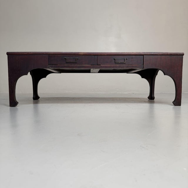 Antique Japanese Low Fuzukue Writing Table, 1900s For Sale - Image 4 of 14
