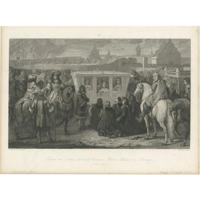 Paper Entry of Louis XIV and Maria Theresa Into Douai, 1860, Paper For Sale - Image 7 of 7