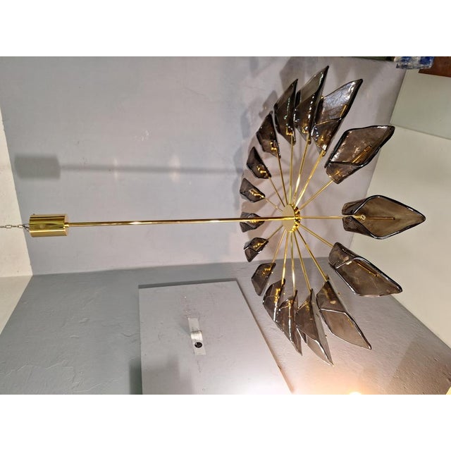 Vintage Chandelier in Brass by Alain Delon For Sale - Image 18 of 18