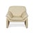 Lauuser Atlanta Leather Armchair Beige Cream For Sale - Image 10 of 14