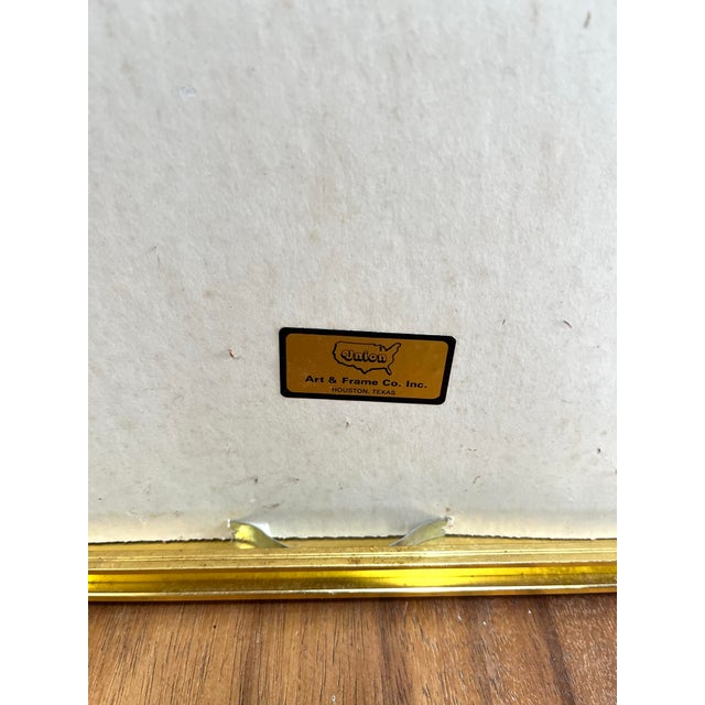 Pompeii 1979 Framed Bluetone Exhibition Poster For Sale - Image 4 of 6