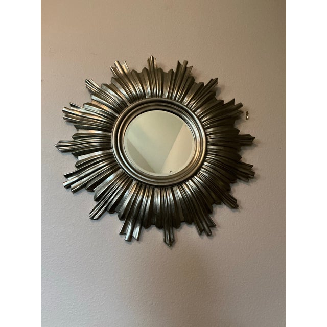 Ethan Allen Vintage Ethan Allen Sunburst Mirror For Sale - Image 4 of 11