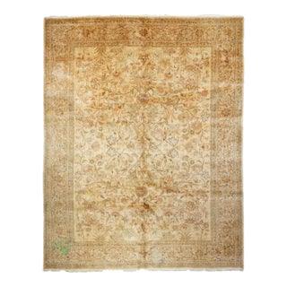 Vintage Persian Tabriz Rug 8'10'' X 11'8'' For Sale