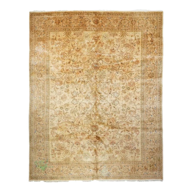 Vintage Persian Tabriz Rug 8'10'' X 11'8'' For Sale