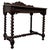 19th Antique Century English Victorian Carved Oak Writing Table with Leather Top For Sale - Image 5 of 11