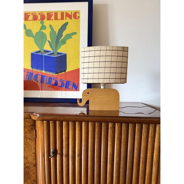 Mid-Century Modern Mid-Century Modern Wood Elephant Table Lamp, 1960s For Sale - Image 3 of 13