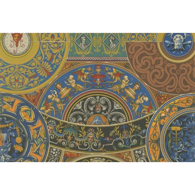 Jesta, Renaissance Ceiling Ornament, Plate LIX, 1869, Print For Sale - Image 3 of 10