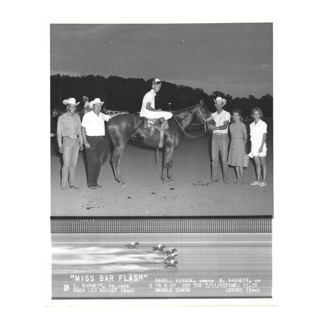 1965 Horse Race Winner's Circle Photograph For Sale