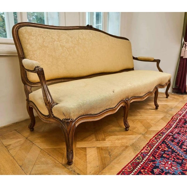 Large Antique Louis XV Sofa For Sale - Image 10 of 10