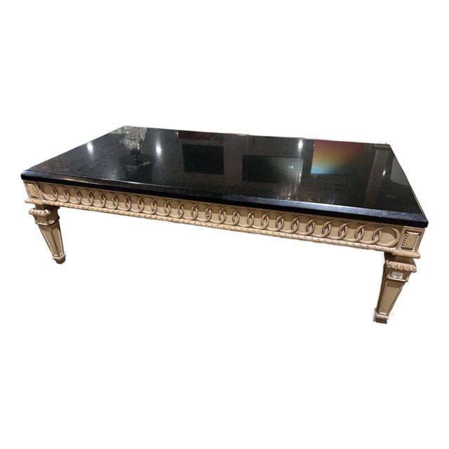Kreiss Marble Top Coffee Table For Sale