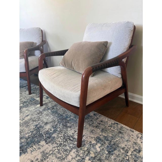 Barbara Barry for Baker McGuire Knot Lounge Chairs, Pair For Sale In Washington DC - Image 6 of 6