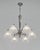 Hettier & Vincent A stunning French art deco chandelier by Hettier et Vincent circa 1930 in nickel plated bronze. The...