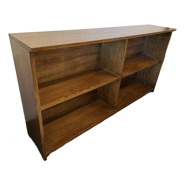 Arts & Crafts Mission Style Double Bookshelf For Sale