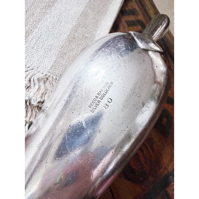 Metal Antique Hotel Silver Ice Scoop For Sale - Image 7 of 9