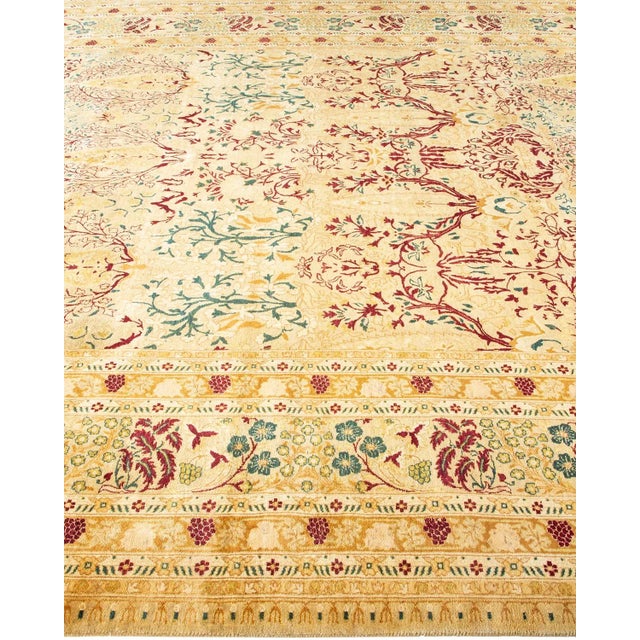 Vintage Moroccan Hand Knotted Wool Area Rug, Gold 8'0" X 10'1" Chairish