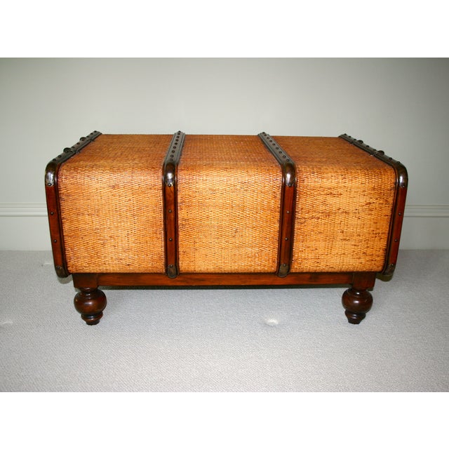 Cane Style Trunk Storage Coffee Table Chairish