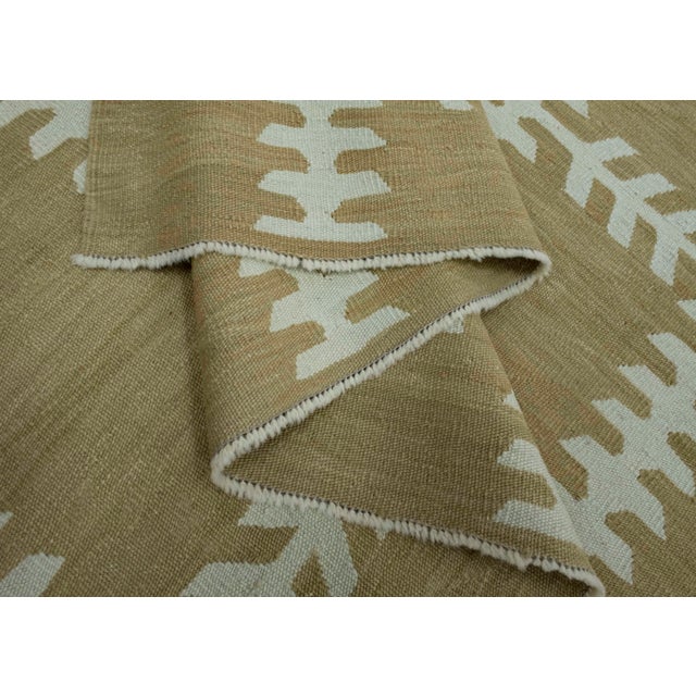 Textile Turkish Kilim Oriental Handmade Flatweave 8'2" x 10'5" #18152 For Sale - Image 7 of 8